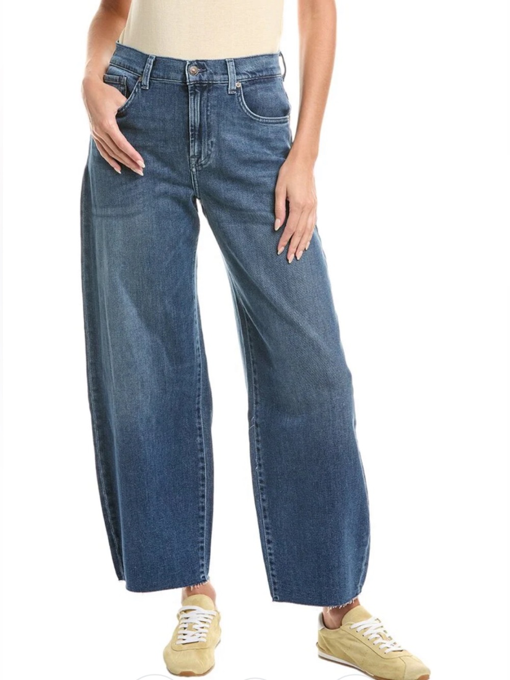7 For All Mankind Bonnie Curvilinear Glen Allen Women Jean size 29 High Rise NWT